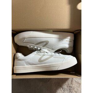 Tretorn Womens Serve Sneakers White/Grey Size 9 Memory Foam Footbed Durable Ligh
